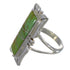 Southwestern Sterling Silver Turquoise Ring Size 5-1/2 YX79974